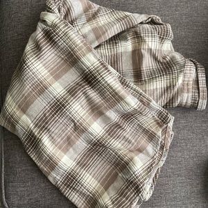 Brown flannel